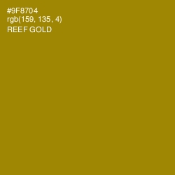 #9F8704 - Reef Gold Color Image